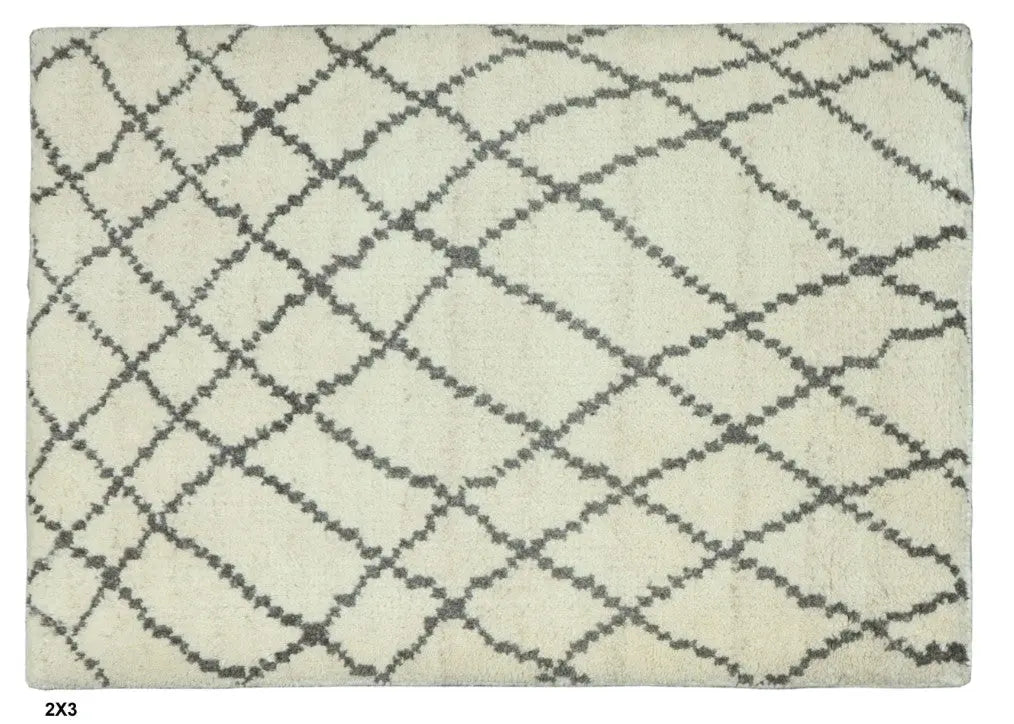 Hand knotted Indian Modern Rug 2'0" x 3'0" ABC Rugs Kilims